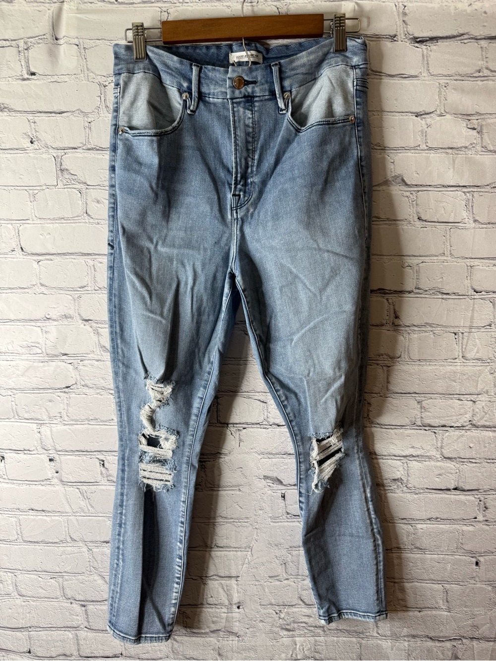 Good American Good waist crop jeans size 14